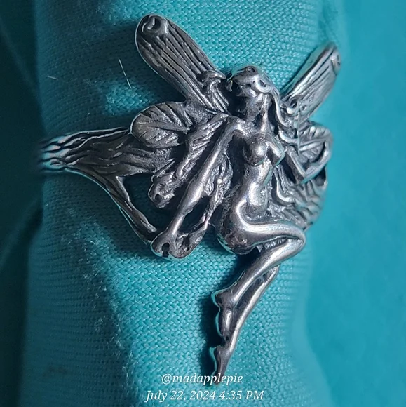 Fay Fairy Sprite Pixie Ring in Sterling Silver Luxury Designer Celebrity #117 - Picture 8 of 10